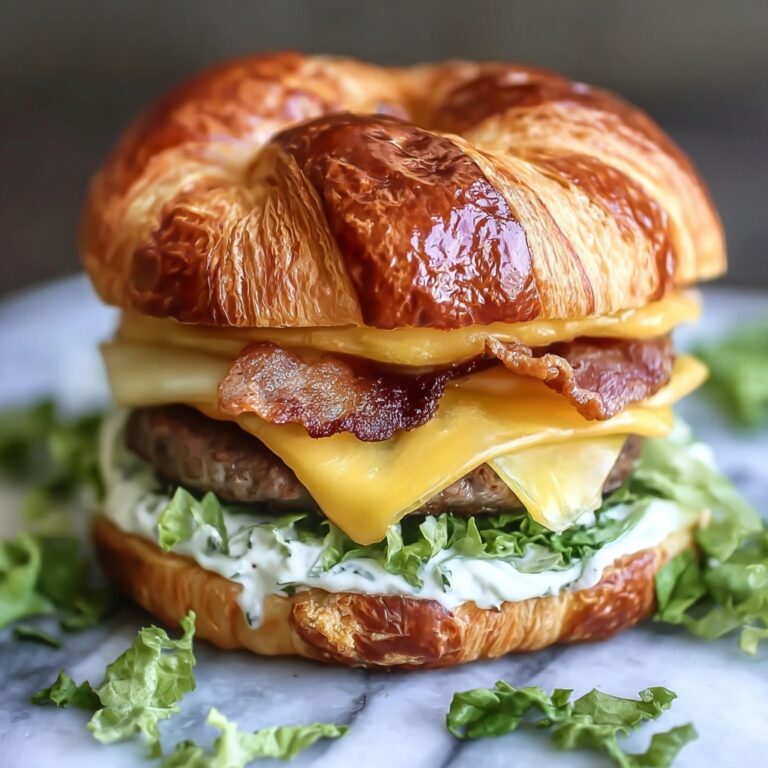 Ultimate Crispy Croissant Smash Burgers Recipe