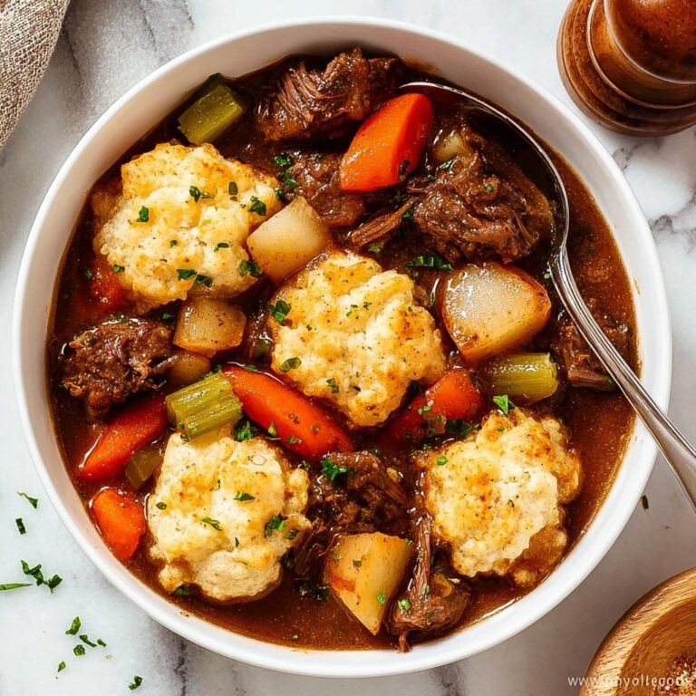 Slow Cooked Beef and Dumplings Recipe
