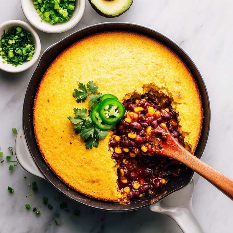 Cheesy Chili Cornbread Casserole Recipe