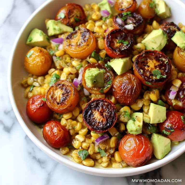 Fresh Corn, Tomato, and Avocado Lime Salad Recipe