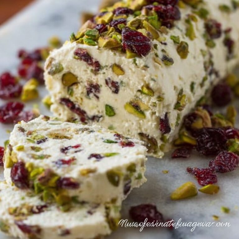 Cranberry Pistachio Cheese Log Recipe