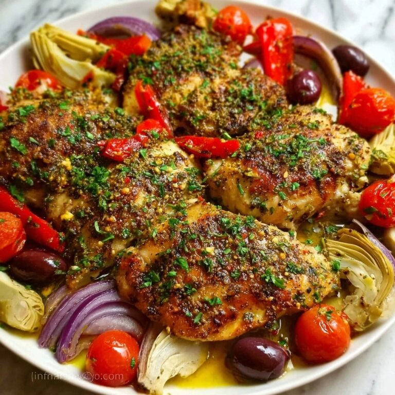 One-Pan Mediterranean Chicken with Olives and Artichokes Recipe
