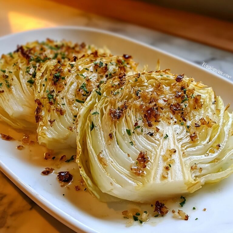 Easy Garlic Butter Roasted Cabbage for Ultimate Comfort Flavor Recipe
