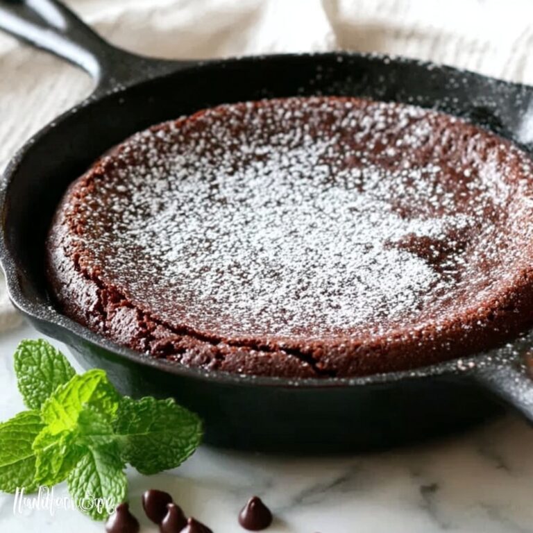 Perfect Skillet Brownie | Crackly Top, Melt-in-Mouth Gooey Recipe
