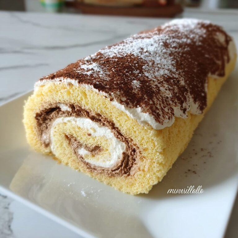 Tiramisu Crêpes Cake Roll Recipe