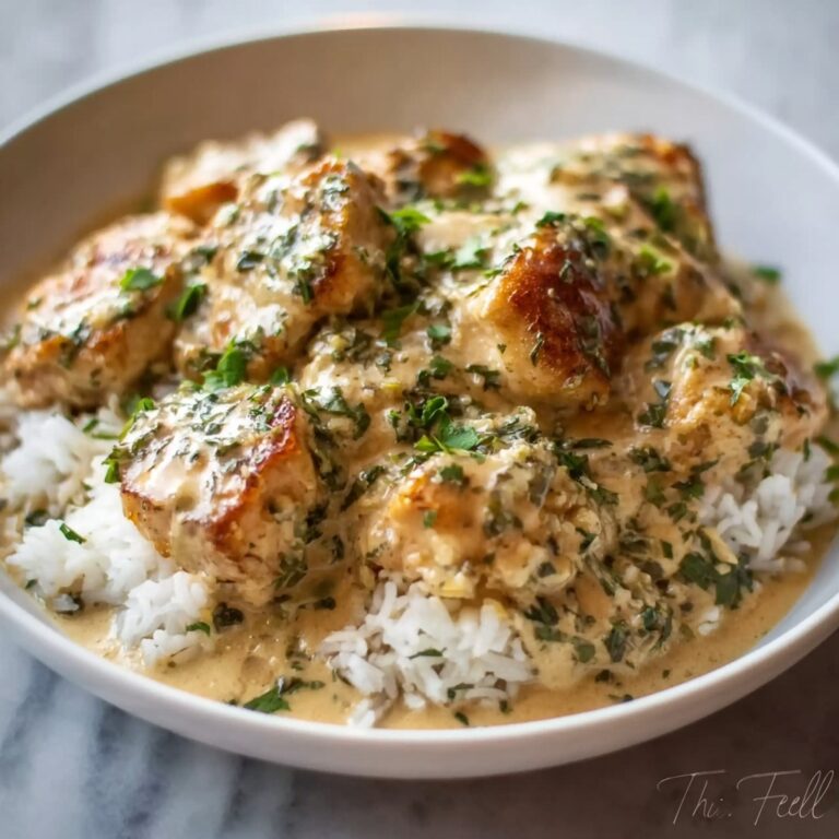 Quick & Easy Creamy Smothered Chicken & Rice Dinner Recipe