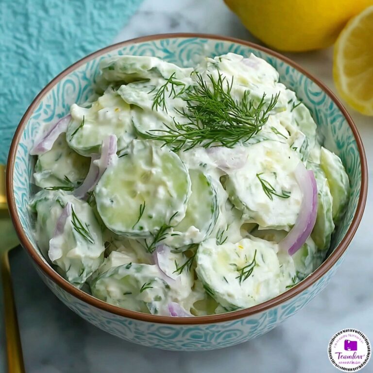 Cool and Creamy Tzatziki Cucumber Salad Recipe
