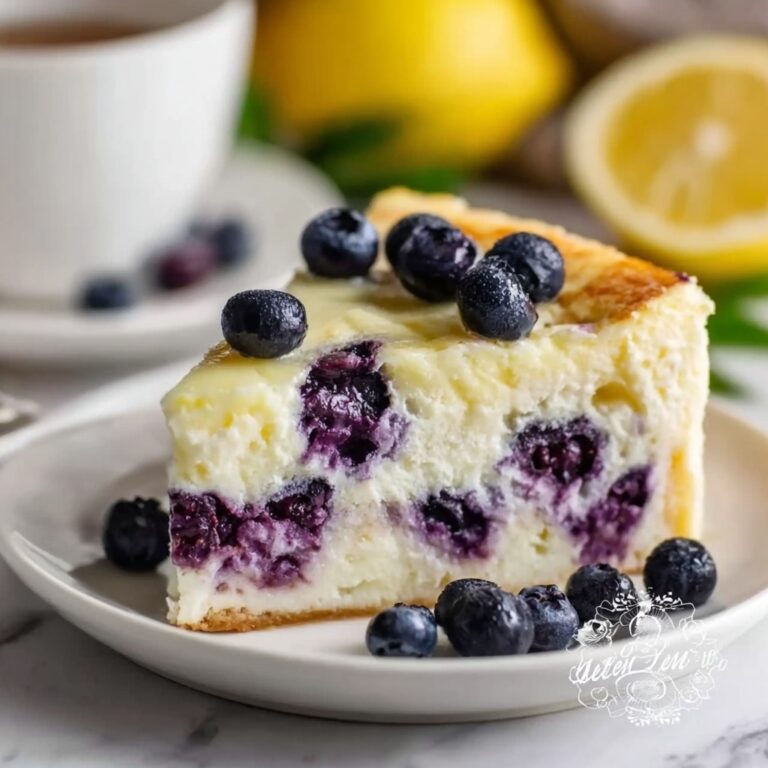 High-Protein Lemon Blueberry Breakfast Bake with Cottage Cheese Recipe