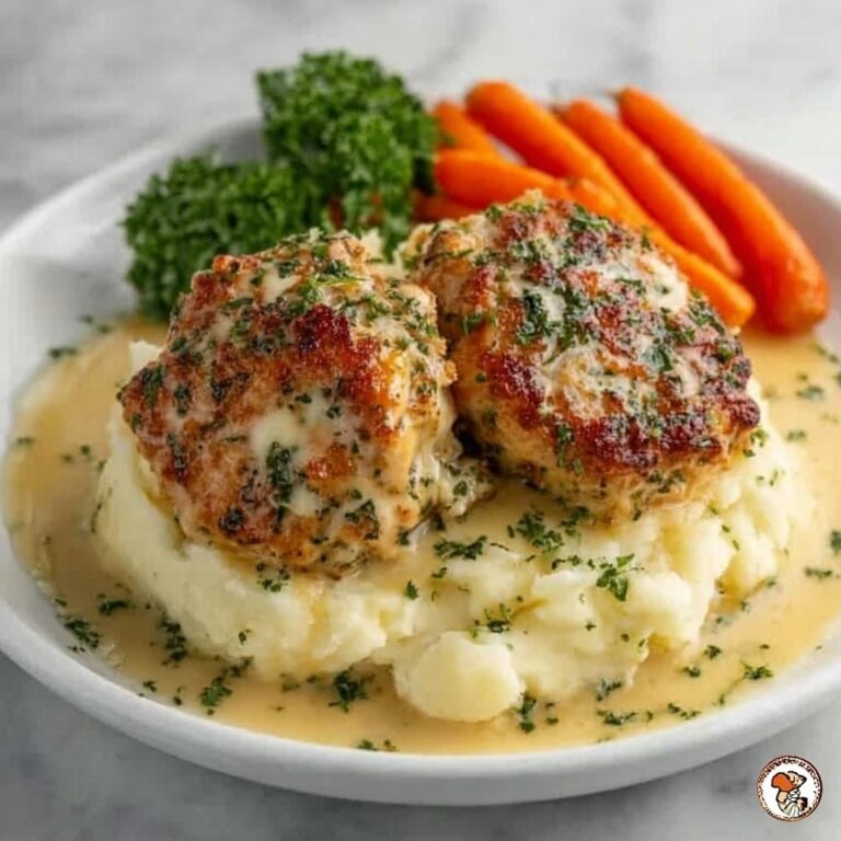 Creamy Herb Chicken Thighs with Carrots & Mash Recipe