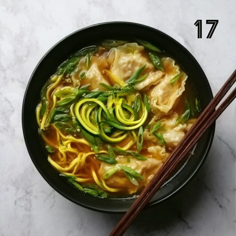 Gyoza Soup with Vegetables and Spicy Broth Recipe