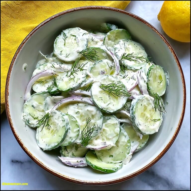 Cool and Creamy Tzatziki Cucumber Salad Recipe