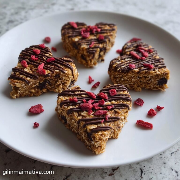 Crunchy Granola Heart Bars Recipe