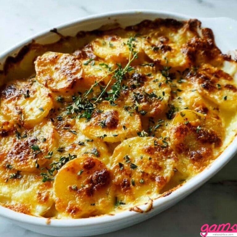 Dad’s Creamy & Cheesy Au Gratin Potatoes Recipe