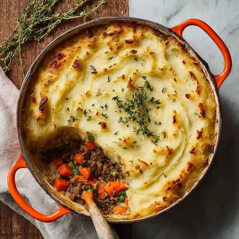 Savory Gardener’s Pie with Root Vegetable Mash Recipe