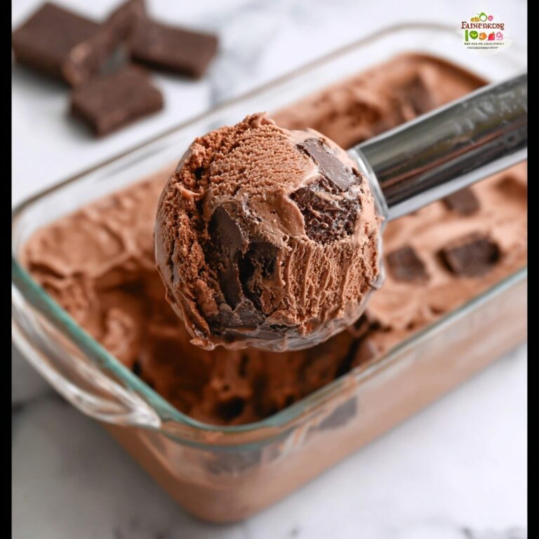No Churn Chocolate Brownie Ice Cream Recipe