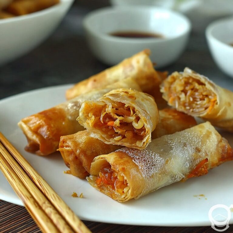 Baked Apple Pie Rice Paper Rolls Recipe