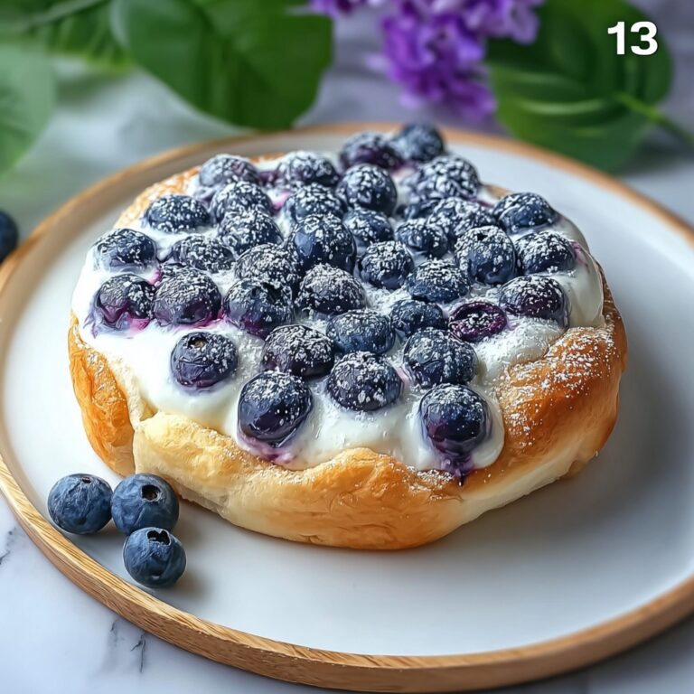 Fluffy Cottage Cheese Blueberry Cloud Bread Recipe