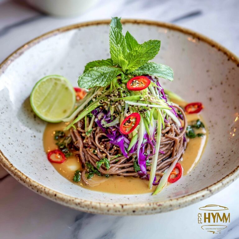 Sesame Chili Cold Soba Noodle Salad Recipe