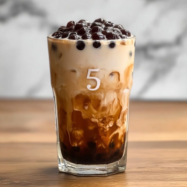 Cozy Red Bean & Black Sesame Milk Tea for Refreshing Sips Recipe