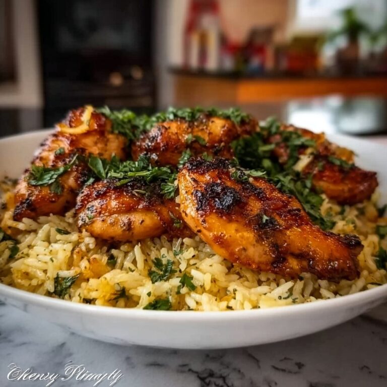 Chicken Scampi with Garlic Parmesan Rice Recipe
