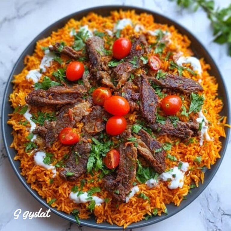 Creamy Queso Rice with Juicy Steak Strips Recipe