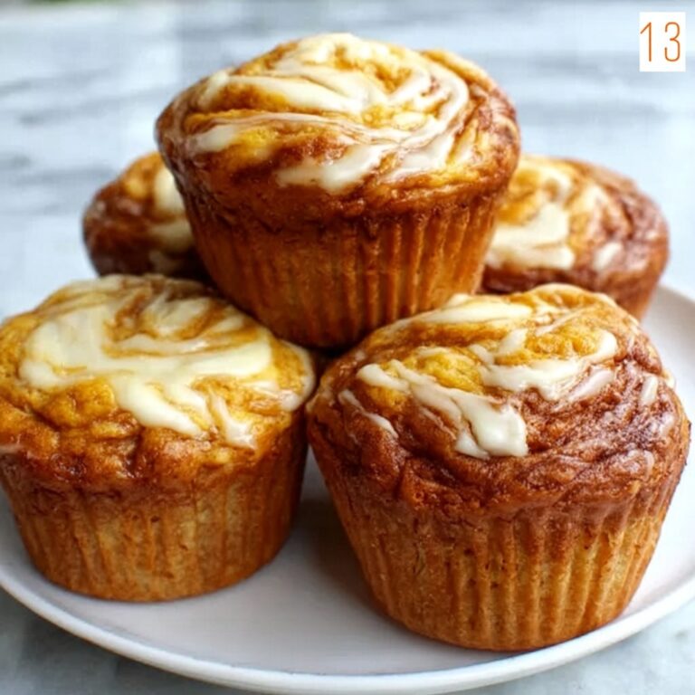 Fluffy Pumpkin Cream Cheese Swirl Muffins Recipe