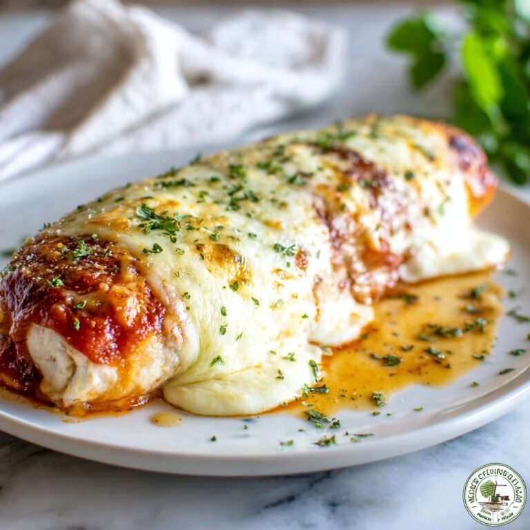 Chicken Parmesan Stuffed with Cream Cheese Recipe