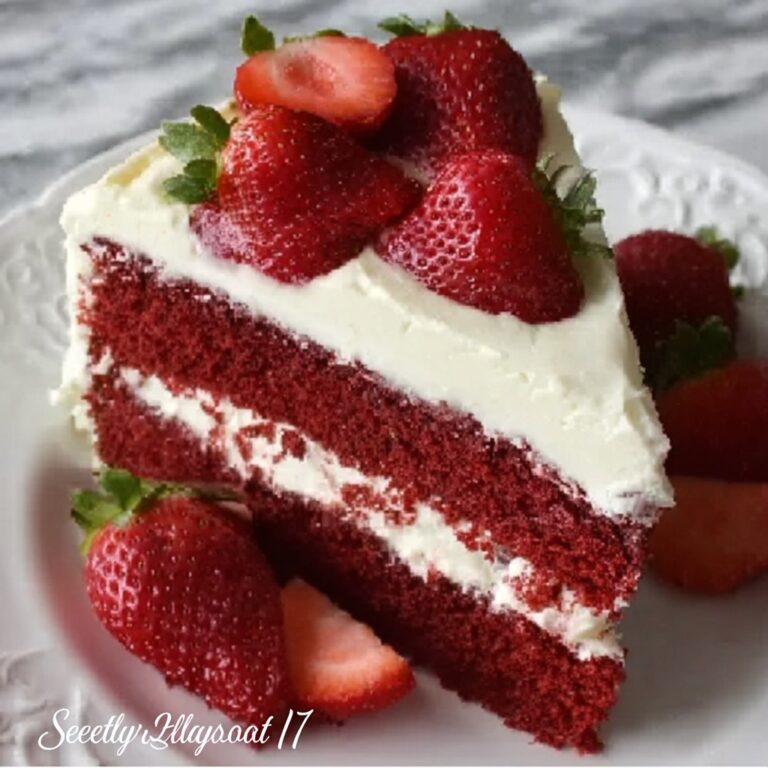 Red Velvet Strawberry Cheesecake Recipe