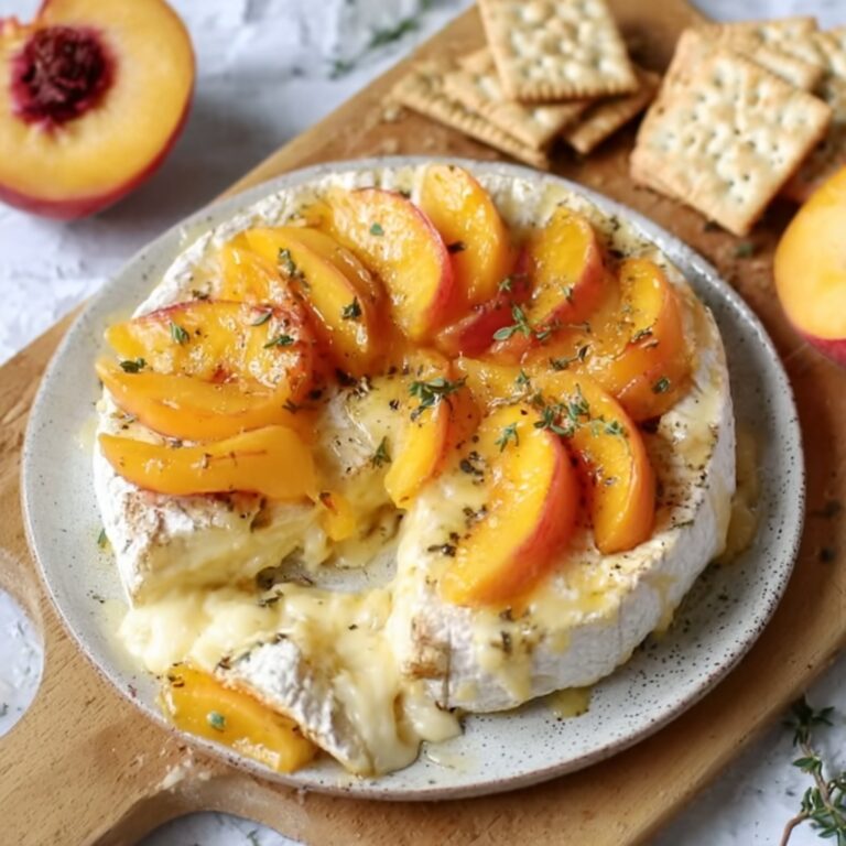 Baked Brie with Jezebel Peaches Recipe