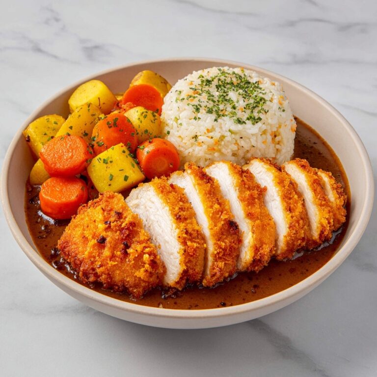 Japanese Katsu Curry: Crispy Chicken Cutlet with Savory Curry Sauce Recipe