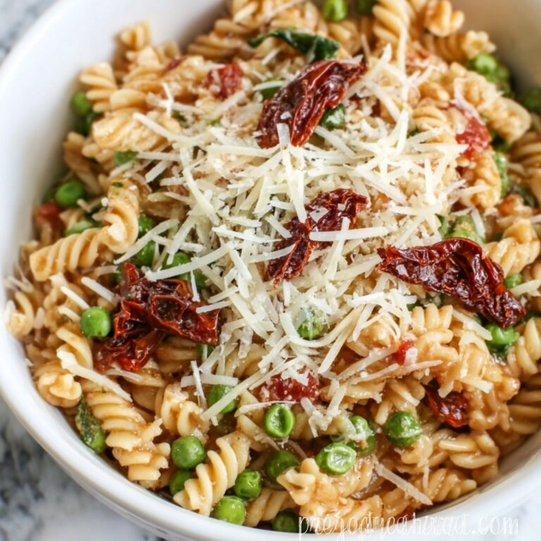 Spring Orzotto with Sun-Dried Tomato Pesto, Asparagus, and Snap Peas Recipe