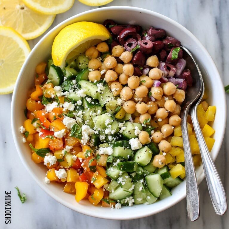 Quick Mediterranean Chickpea Salad with Feta Recipe