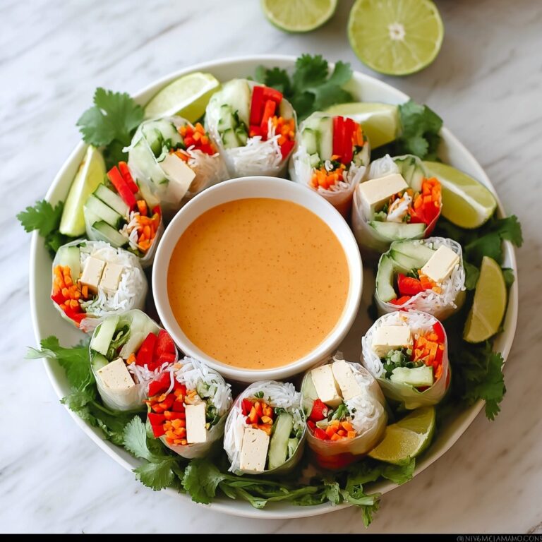 Vegan Summer Rolls with Harissa Peanut Sauce Recipe