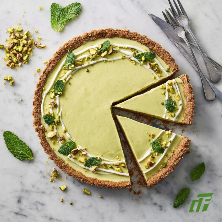 Vegan White Chocolate Pistachio Tart Recipe
