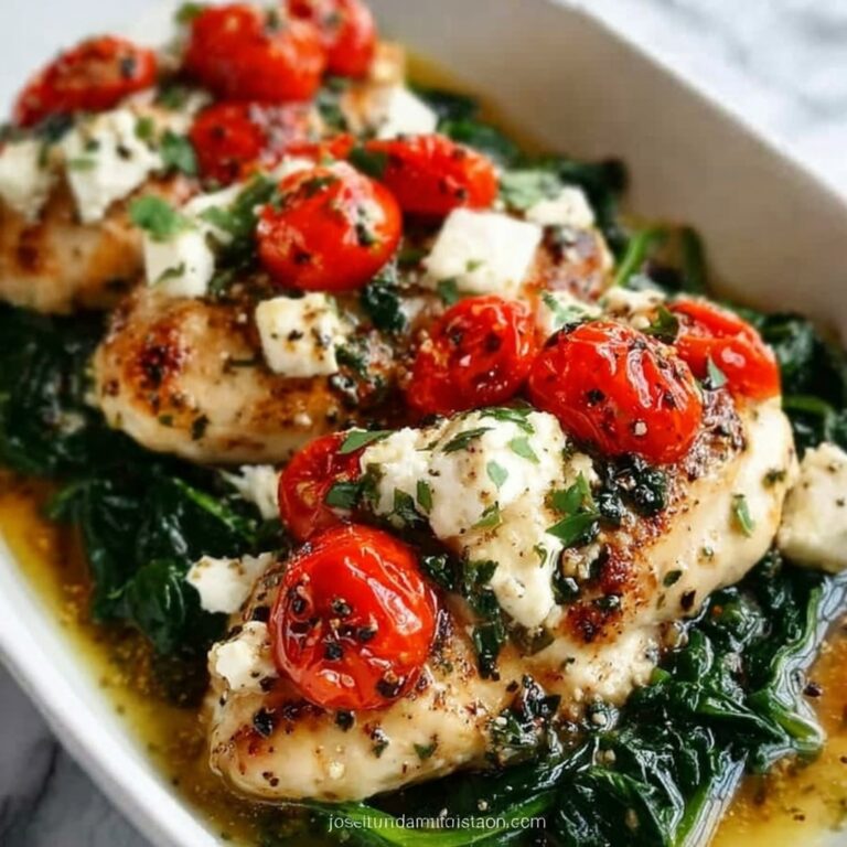 Low Carb Chicken with Spinach and Goat Cheese Recipe