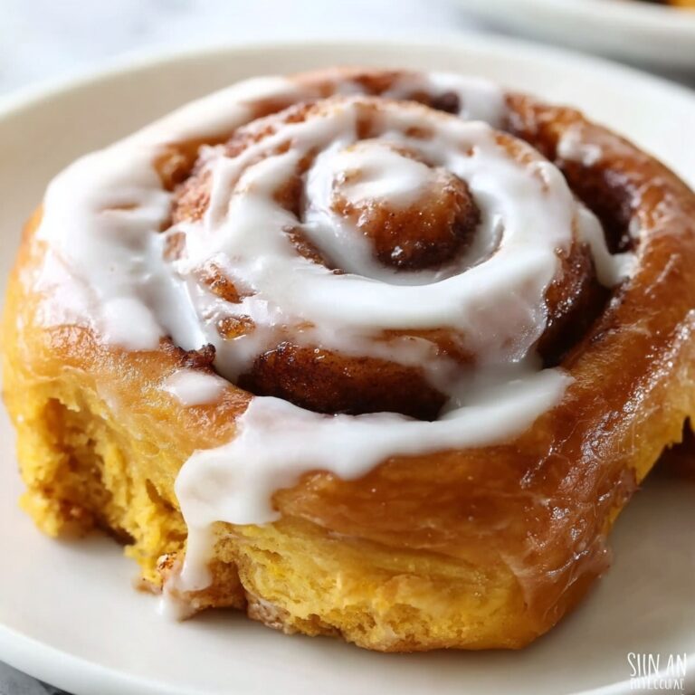 Pumpkin Cinnamon Rolls with Cream Cheese Frosting Recipe
