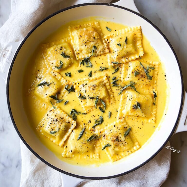 Creamy Lemon Herb Butter Ravioli Recipe