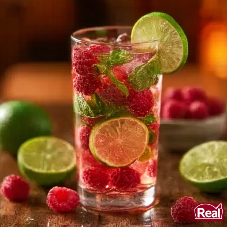Raspberry Lime Fizz Drink Recipe