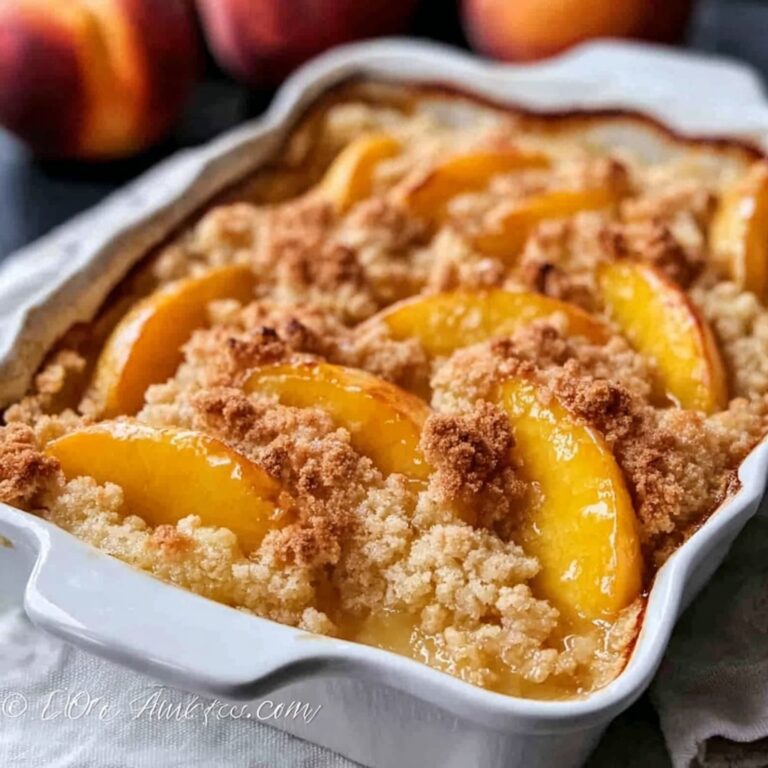 Old-Time Oven Peach Cobbler Recipe