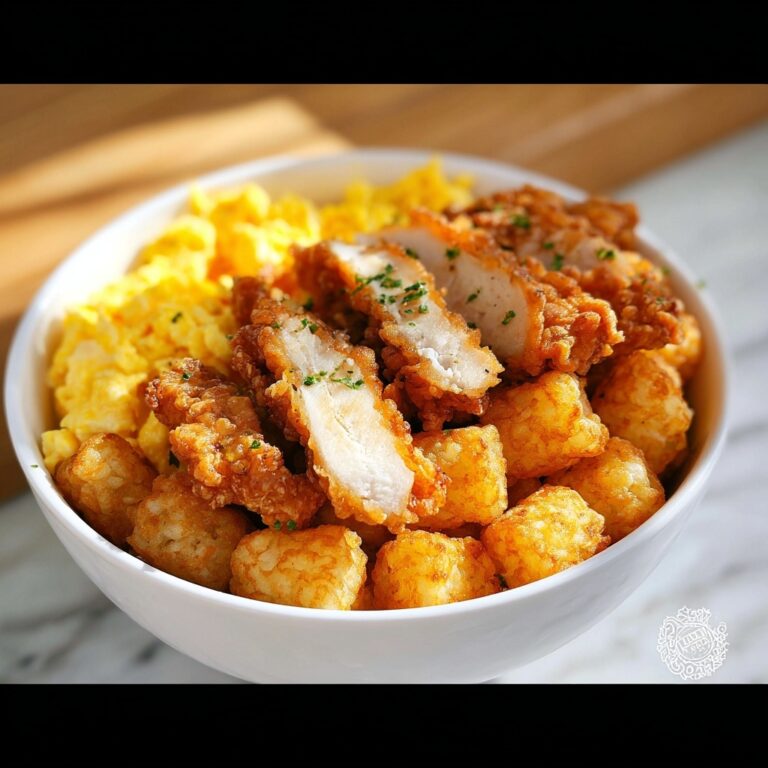 Chicken Nugget and Egg Hash Brown Bowl Recipe
